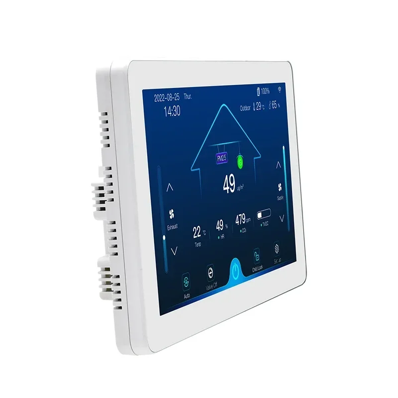 Disponibile Disponibile HRV ERV MVHR Sistema di elettricità Interruttore Controller Smart Home Tuya WIFI Controller Sensori di qualità dell'aria Ventola Cont