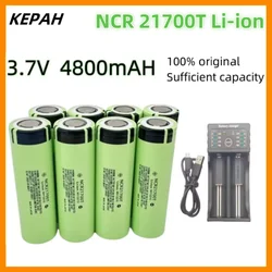 1-12pcs KEPAH NCR 21700T Li-ion  4800mah Rechargeable Battery 3.7V 5C discharge High Power batteries For High-power Appliances