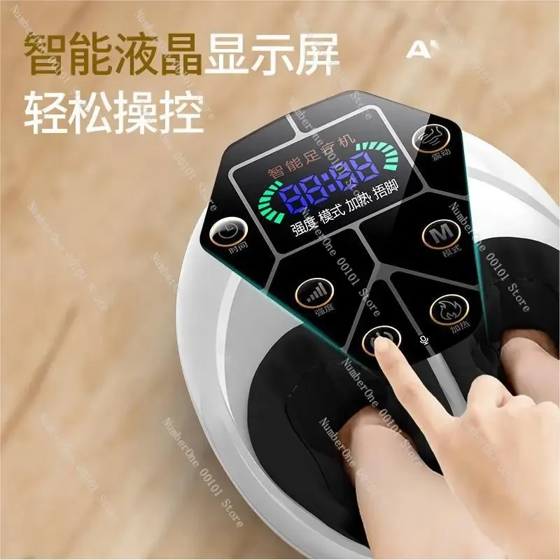 Multifunctional Full‑wrap Heating Foot Massager, Household Electric Foot Therapy Machine for Home Foot Relax Massage