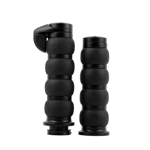 Imagen 2 del producto Empuñaduras de mano antideslizantes para motocicleta, empuñaduras de manillar de goma para Harley, Kawasiki, Suzuki, Cruisers, 1 "", 25mm
