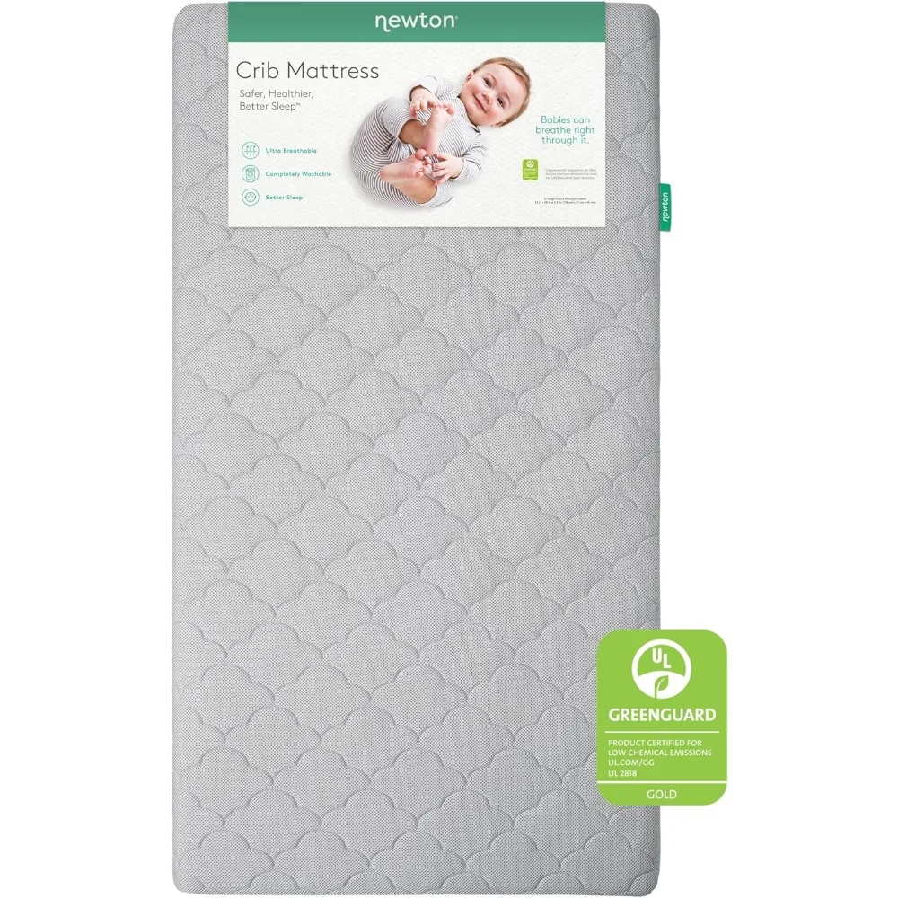 

Crib Mattress and Toddler Bed - Ultra-Breathable Proven to Reduce Suffocation Risk, Washable Core & Cover, 2-Stage