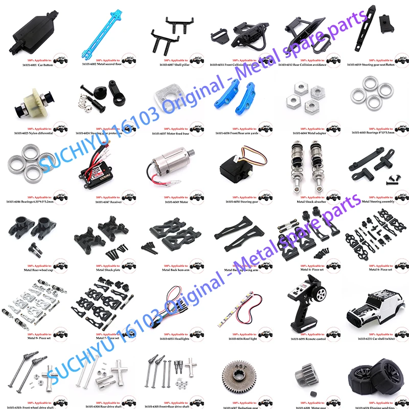 

Torre De Choque Delantera Y Trasera Metal Para SCY 16101, 16102, 16103, 16106, 16201 1/16, Piezas Actualización Coche RC