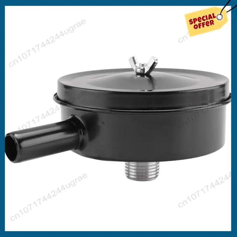-A15I 3X Air Compressor Intake Muffler 20Mm Thread Metal, With 6Pc Spare Filter  For Admitting Port Pneumatic Parts