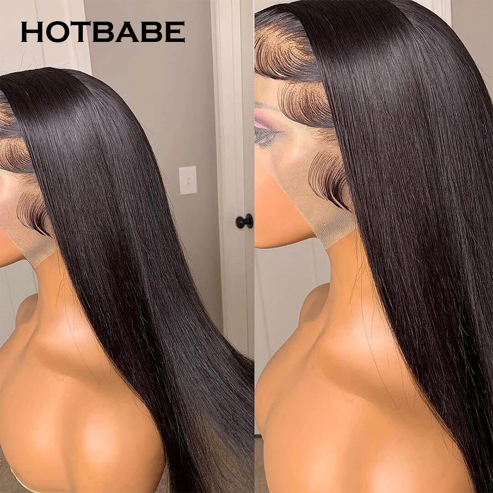 

360 HD Lace 36 Inch Silky Straight Wigs Human Hair 13×4/13×6 HD Transparent Lace Frontal Human Hair Wigs For Women Natural Black