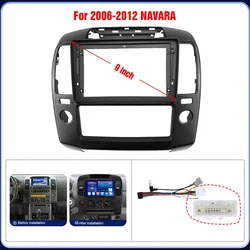 Car Radio Fascia For NAVARA 2006 2007 2008 2009-2012 Auto Stereo 2 Din Audio Install Dash Panel Surround Frame Kit Bezel