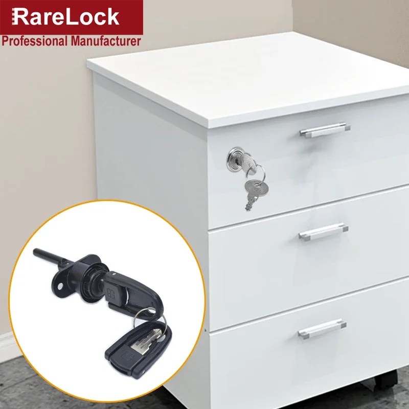 Drawer Lock 16/19mm Keyed Different for Door Mailbox Cabinet Tool Box with 2 Keys DIY Furniture Hardware Rarelock MMS353 G1