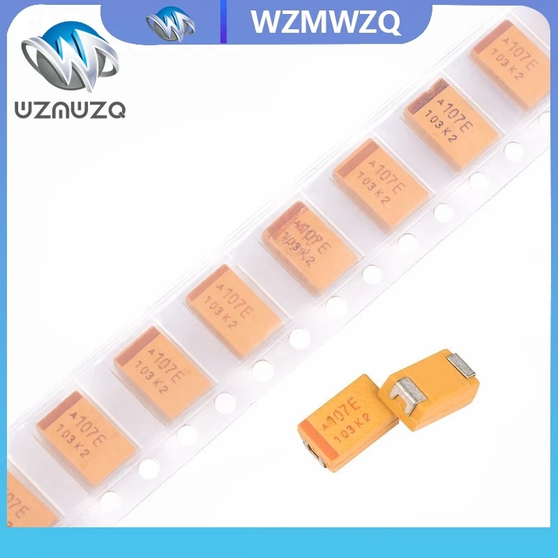 10PCS 6V 6.3V 10V 16V 25V 35V 50V 10UF 22UF 33UF 47UF 100UF 220UF 330UF 470UF D 유형 SMD 탄탈륨 커패시터