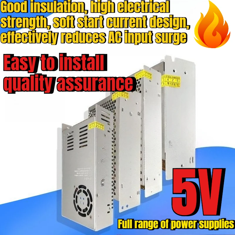 

Switching Power Supply, 5V DC LED Strip, Lithium - Battery Charging, Voltage Regulation, 220V To 5V Lighting Transformer