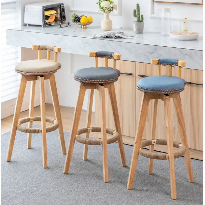 Wood Nordic Bar Stools Counter Designer Modern Reception Desks High Chairs Accent Restaurant Chaise De Bar Library Furniture