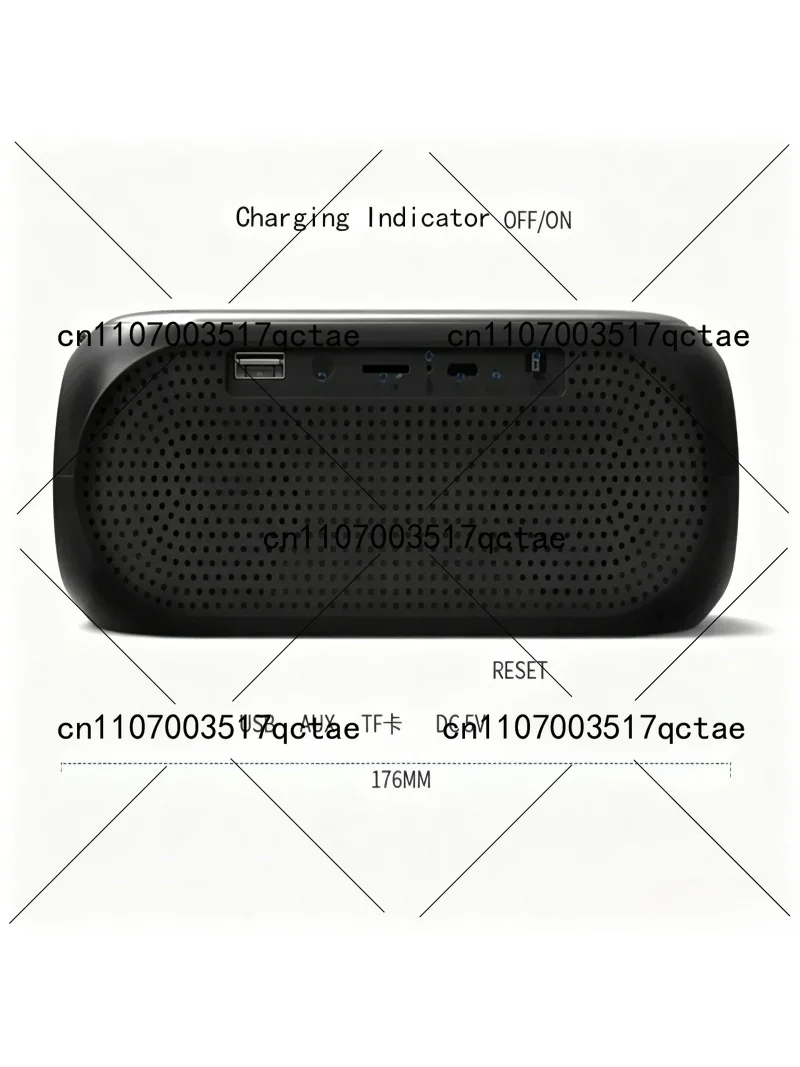 Portable Home Desktop Clocks Wireless Bluetooth Speaker Mobile Computer Alarm Clock Digital Radio Receiver Mini Alarm Clock