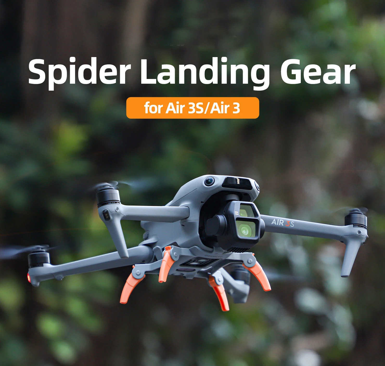 Landing Gear for DJI Air 3S Foldable Highten Extensions Landing Skid Protector Leg Folding for DJI Air 3S Drone Accessories