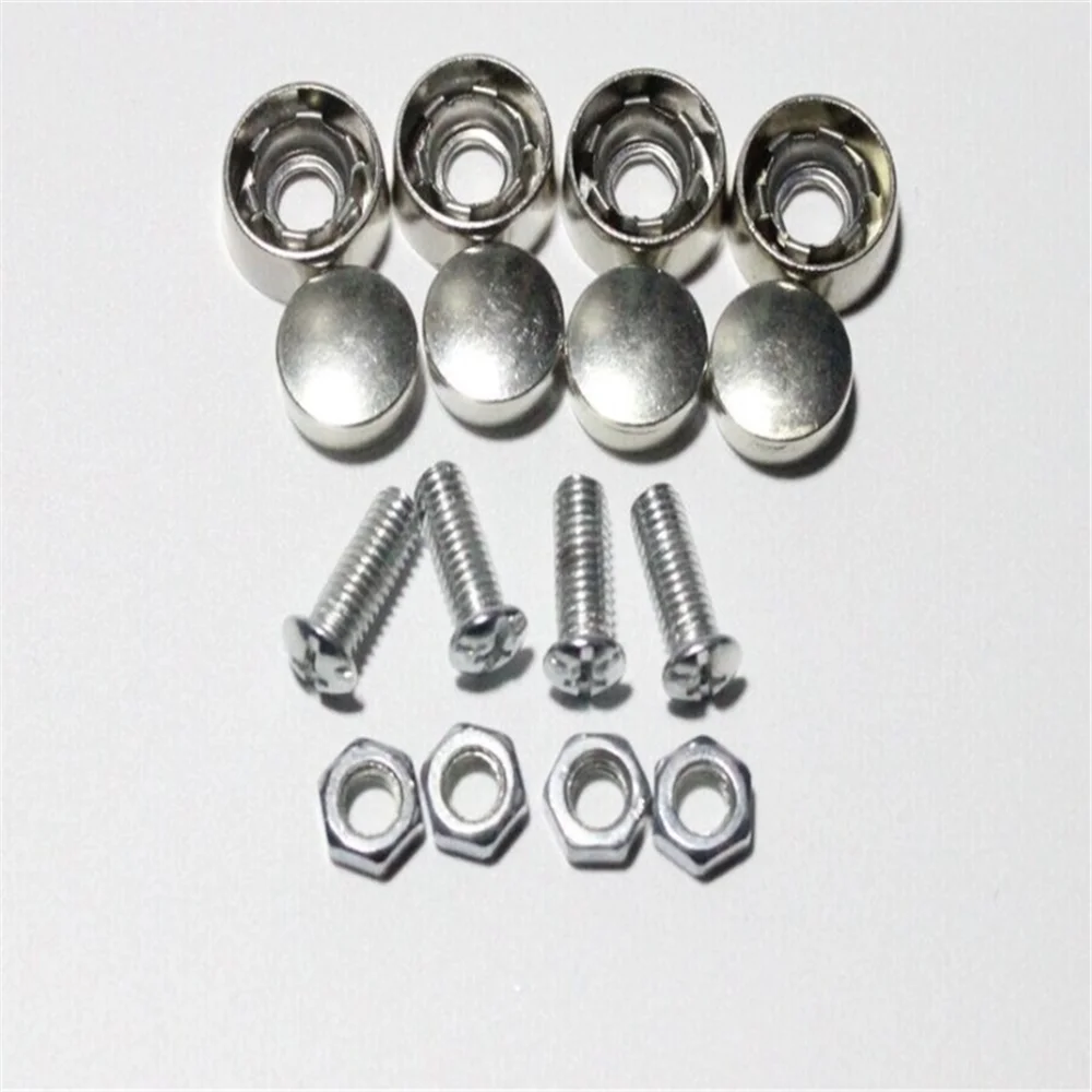 Car license plate mounting screws for vw golf 5 peugeot rifter dacia sandero audi q7 renault megane 3