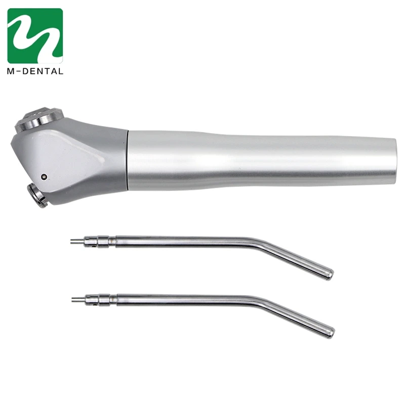 

2 Set 3-Way Triple Syringe Handpiece Autoclavable Dental Dentist Air Water + 4 Nozzles Tips Tubes Dentistry Equipment