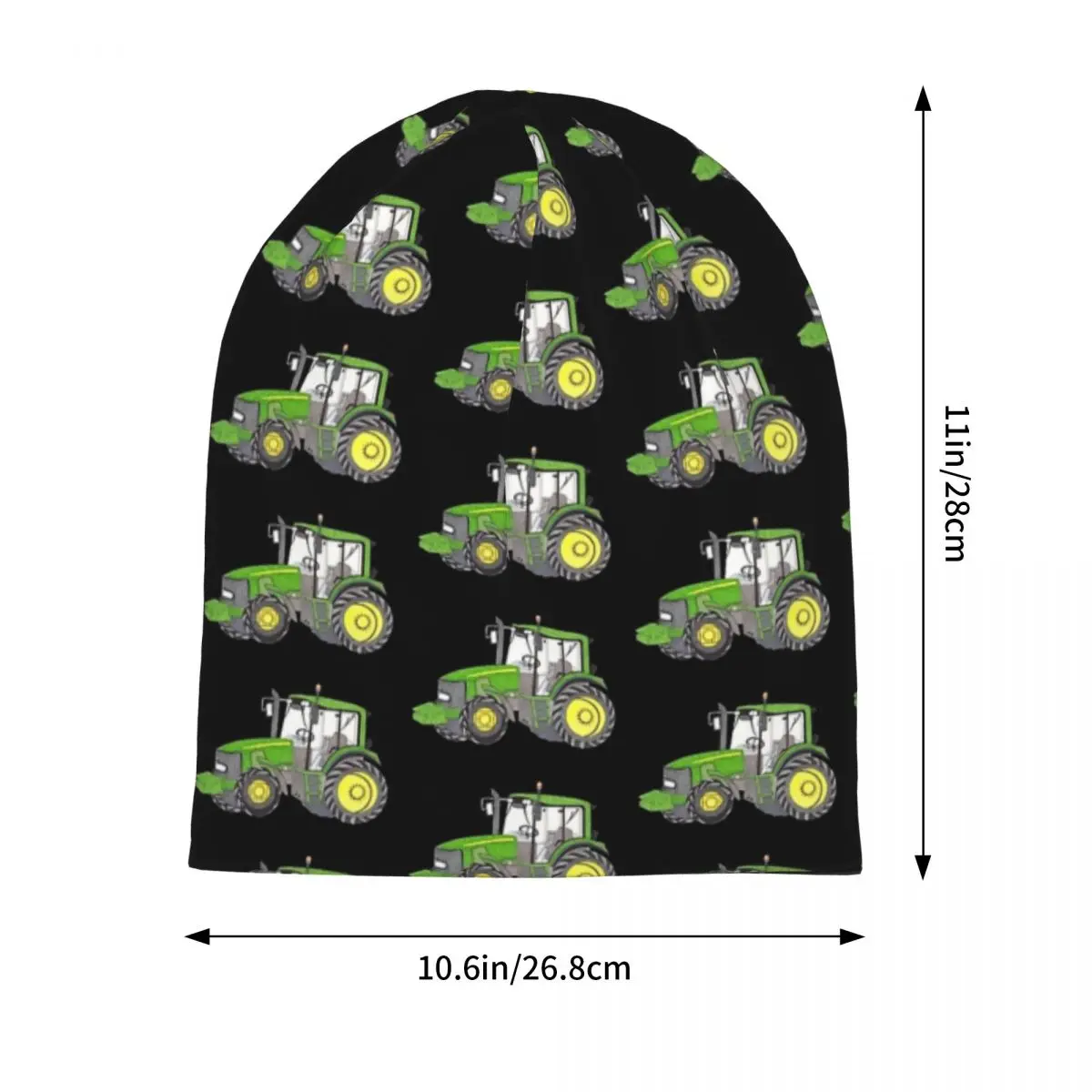 TRACTOR Warm Knitted Cap Hip Hop Bonnet Hat Autumn Winter Outdoor Beanies Hats for Unisex Adult