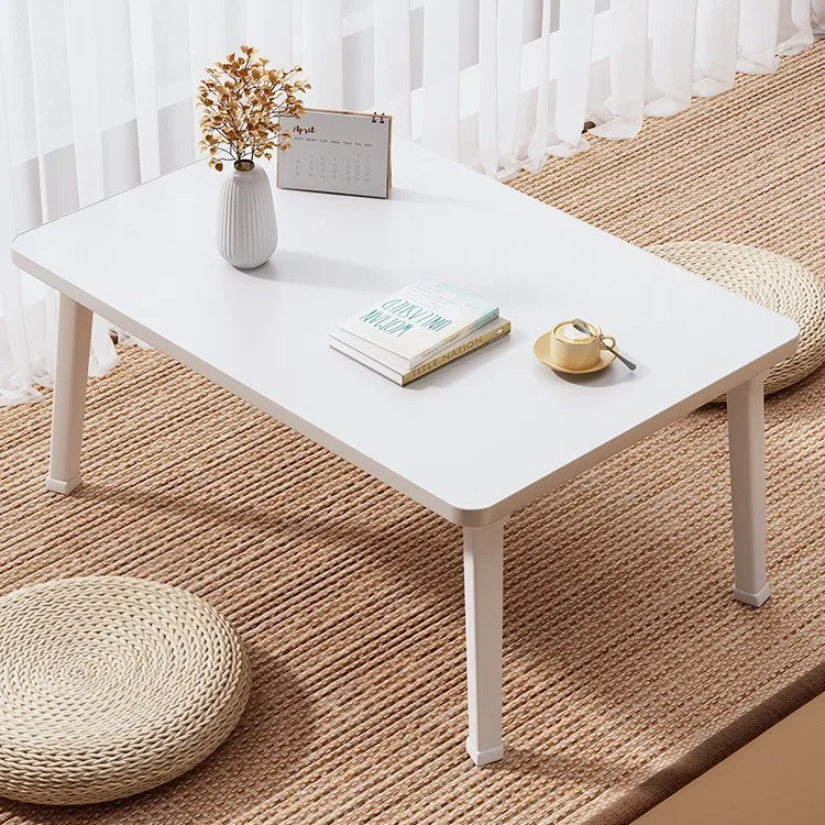 Foldable Window Side Table Large Bedroom Tea Desk Ottoman Coffee Table for Home