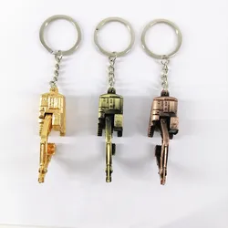 12 Pcs Alloy 3D Excavator Keychain Pendant Accessory Gift Car Accessories Trendy Charm for Girls