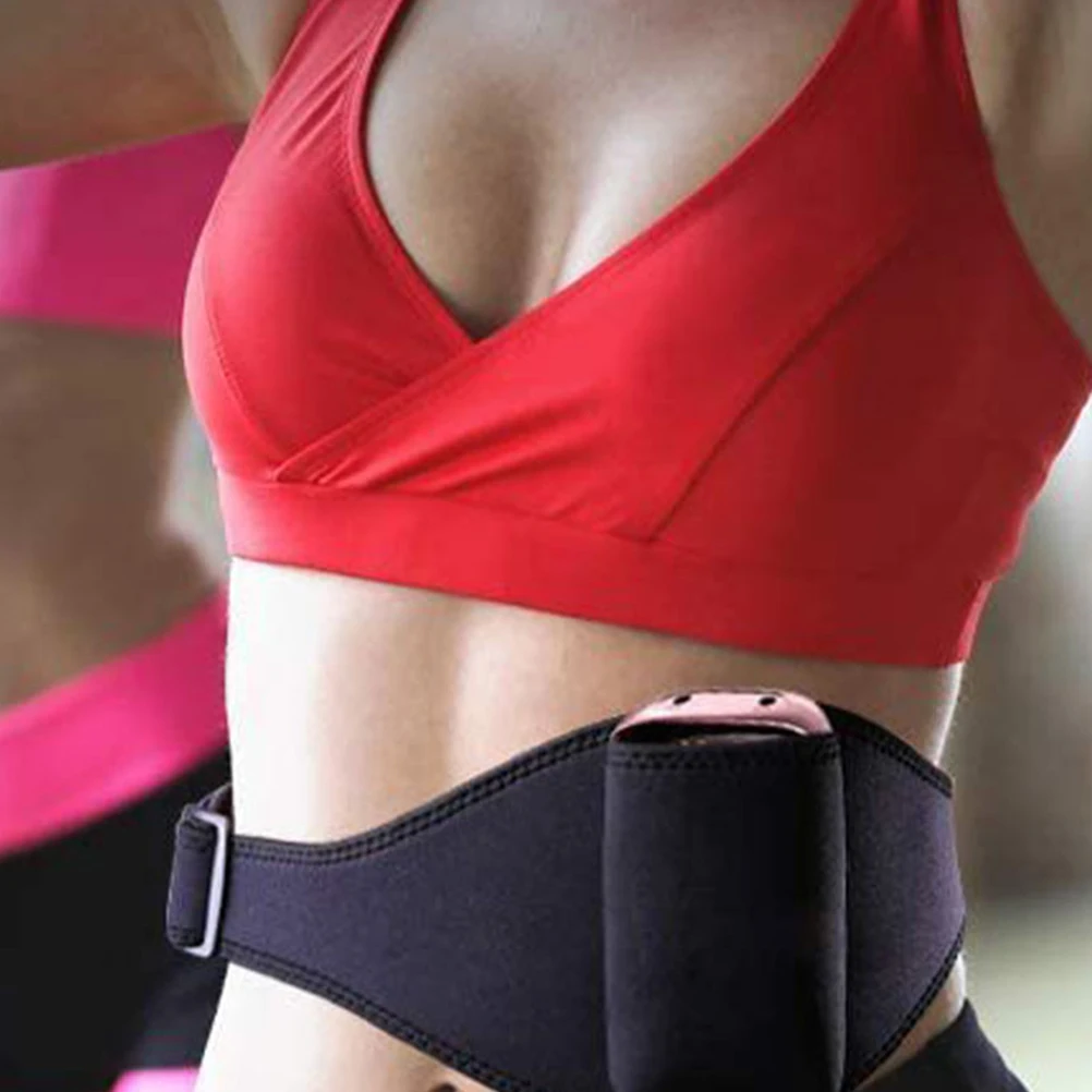 

2 Pcs Microphone Belt Bag Wireless Transmitter Pouch Fitness Cases and Bags Neoprene Storage Workout