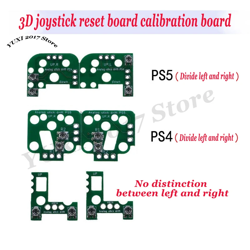 1 Pair Of 3D Joystick Reset Board Calibration Board Joystick Drift Repair Module Suitable For PS4/PS5/Xobx One/One S/XSX/XSS