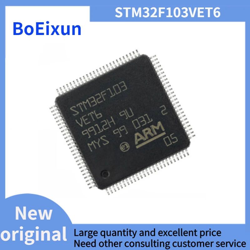 

100PCS 100% new original STM32F103VET6 LQFP-100 32-bit microcontroller patch embedded 103VC