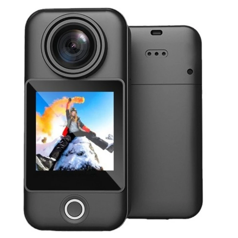 كاميرا الإبهام مسجل قيادة الدراجة النارية 360 كاميرا بانورامية 4K #1