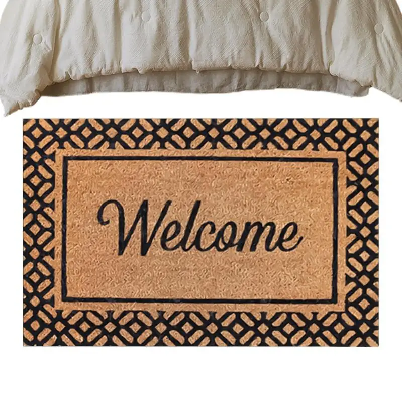 Front Door Mat Velvet Non-Slip Door Mat Entry Mat Waterproof Area Rug Absorbent Washable Home Supplies For Indoor & Entrance