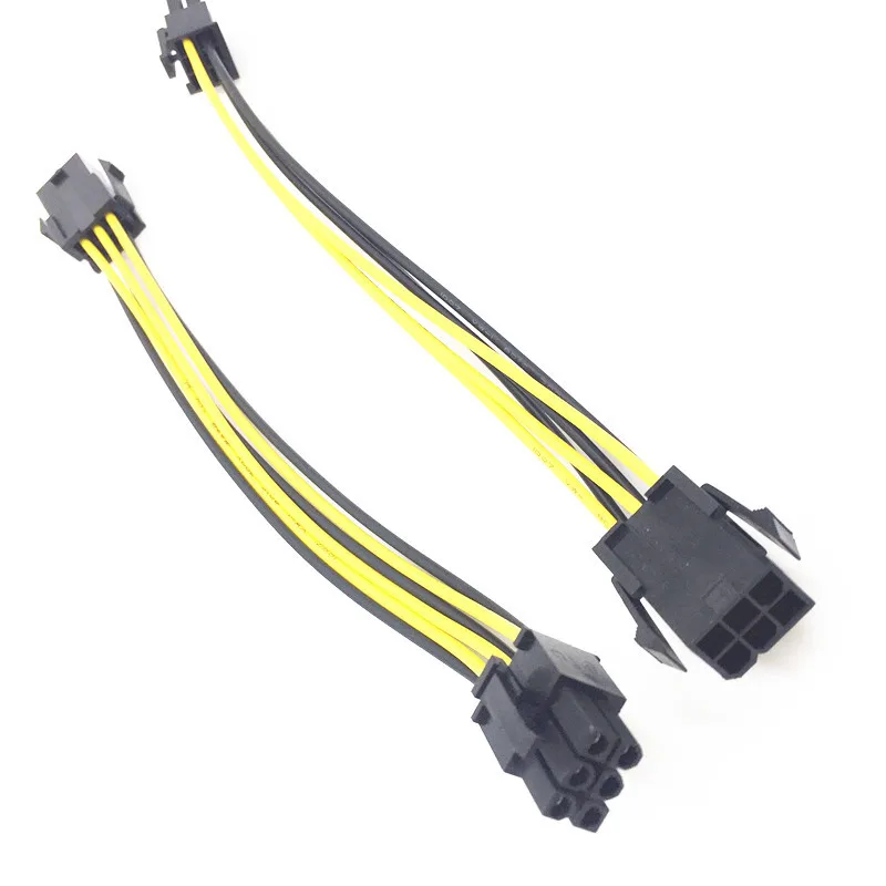 PCIE 6Pin To 6Pin Power Supply Cable Graphics Card Power Extension Cable 6 Pin Connector Male To Female Power Adapter