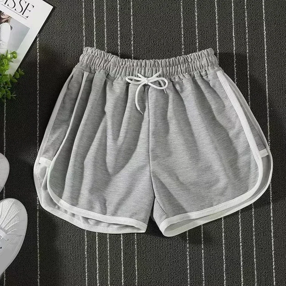 Mens Color Block Stretch Sports Shorts Seamless Summer Breathable Comfortable Drawstring Beach Thin Soft Sleep Classic Shorts