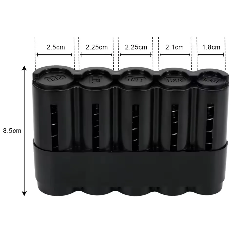 New Hidden Safe Coin Collector Portable 5 Slots Euro Coin Holder Dispenser Fanny Pack Cash Receipt Waist Wallet Waiter's Driver