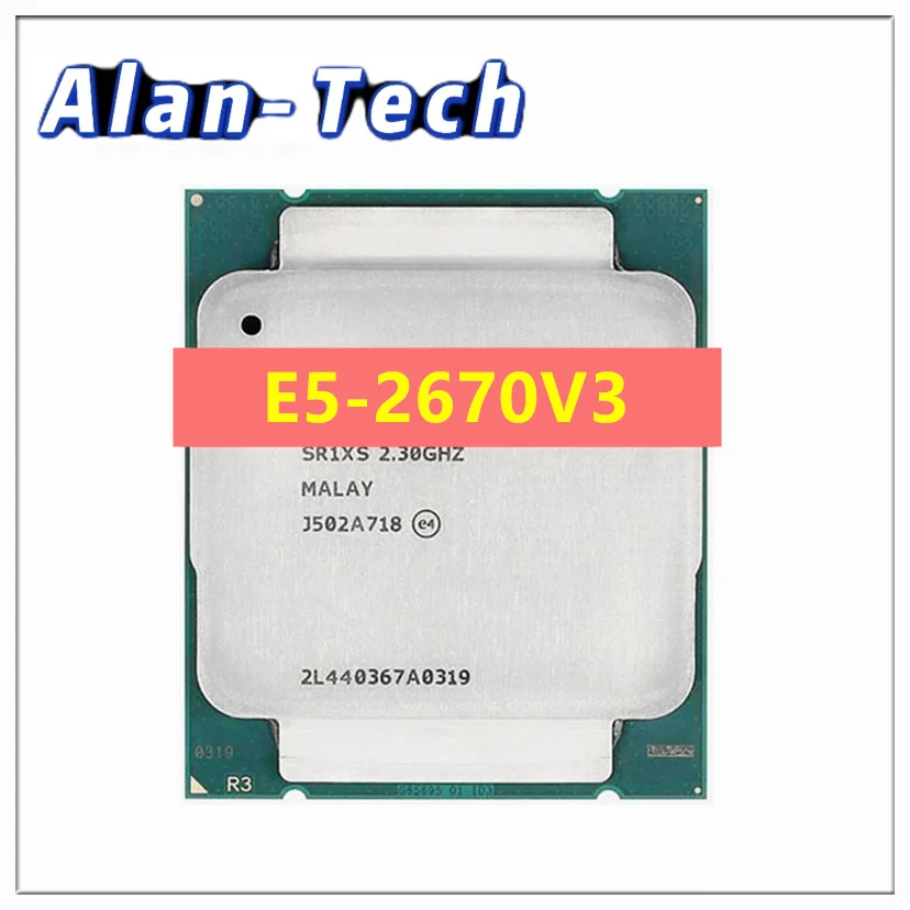 Xeon-CPU de 12 núcleos E5, 2,30 E5-2670V3, V3, E5-2670, E5, 2670V3, 2670 GHZ, 30M, LGA2011-3, versión oficial usada