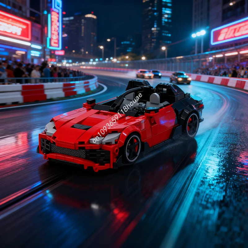 

347 шт. MOC Mercedesesed PureSpeed City Champions Модель Строительные блоки Игрушка Архитектура DIY Рождественский подарок Творческая идея Кирпич