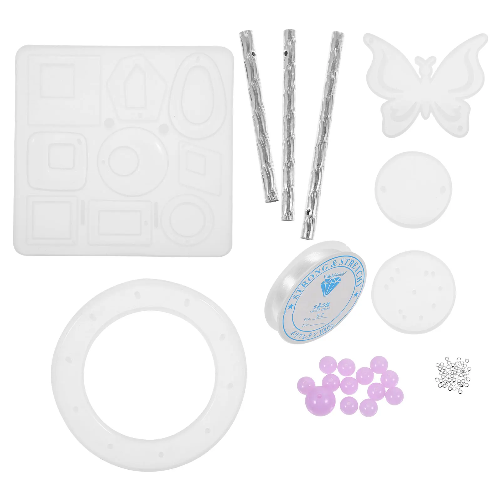 

Butterfly Mold Silicone DIY Crafts Wind Chime Making Kit Crystal Epoxy Casting Jewelry Resin Ornament Accessories Elements