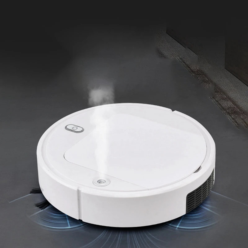 3 In 1 Intelligent Sweeping Robot Vacuum Cleaner Humidifying Spray Rechargeable Lazy Broom For Both Dry And Wet Use