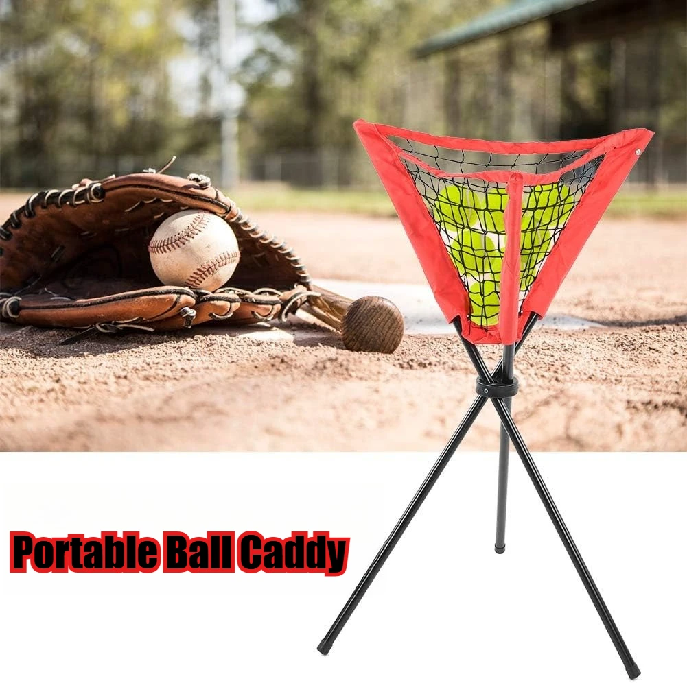 Portable Softball & Baseball Training Equipment Hitting Pitching & Practice Ball Caddy with Holders for On-the-go Training