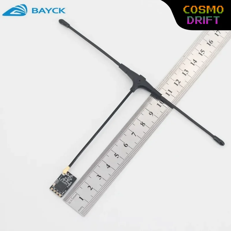 Bayck FPV Micro Receiver 2.4G 915M ELRS Open Source Long Range T Antenna Small Size Drone FPV RC Accessory