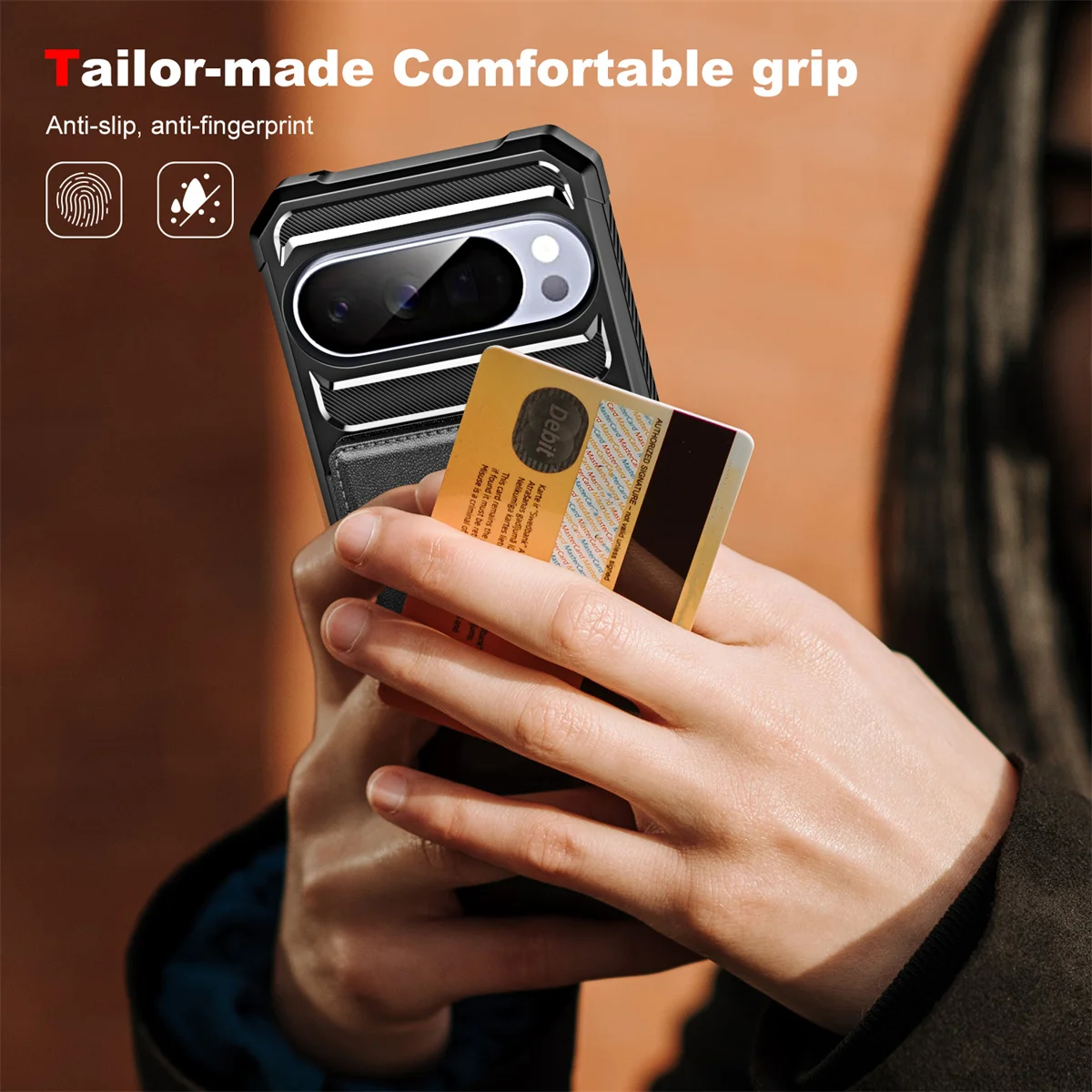Left-Right Flip Card Slot Wallet Leather Phone Case for Google Pixel 7 8 9 10 11 Pro XL Shockproof Pocket Cover for Pixel 9A 8A