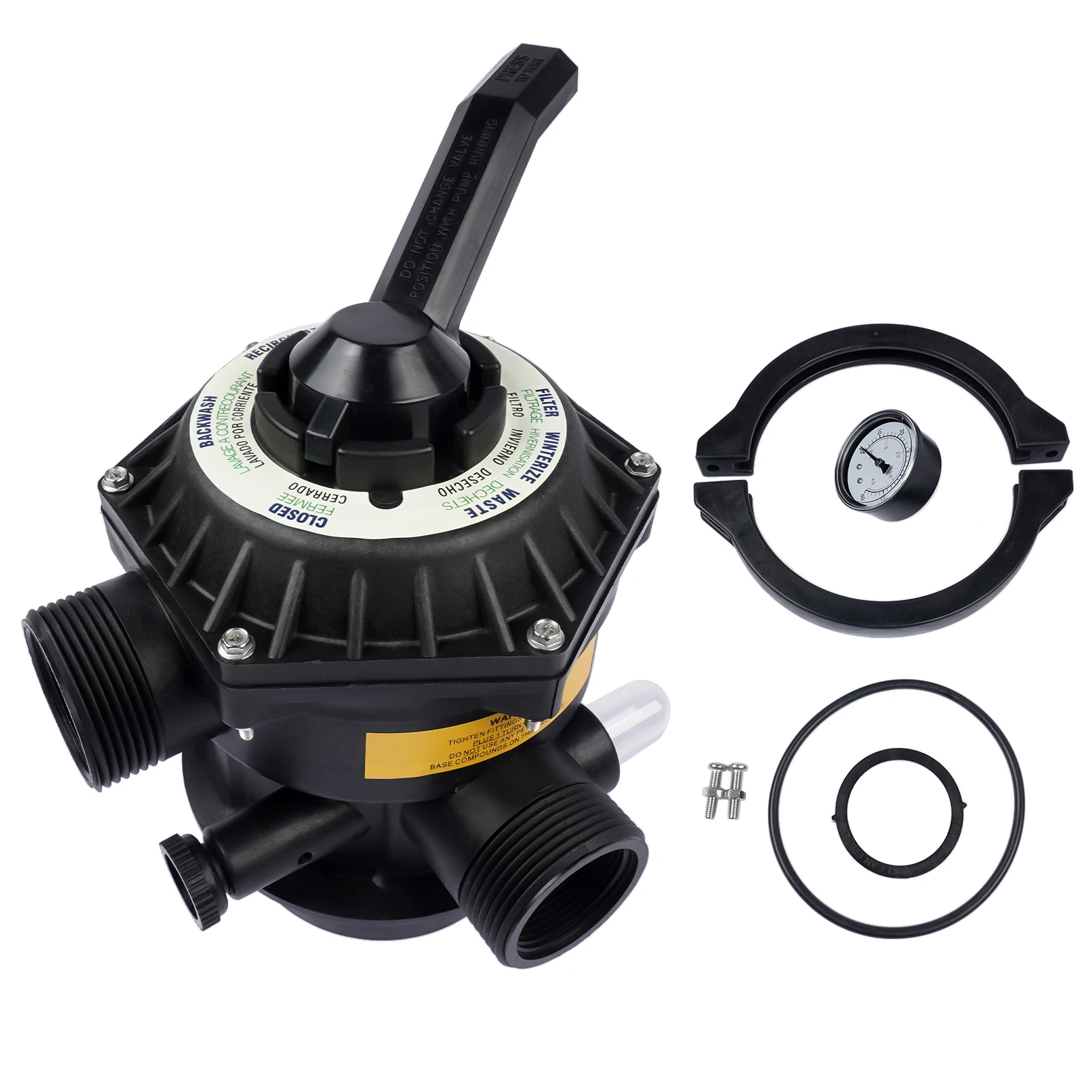 

AP01 1-1/2-Inch 6-Way Clamp Style Valve for Pentair 262506 Pool and Spa Sand Filter