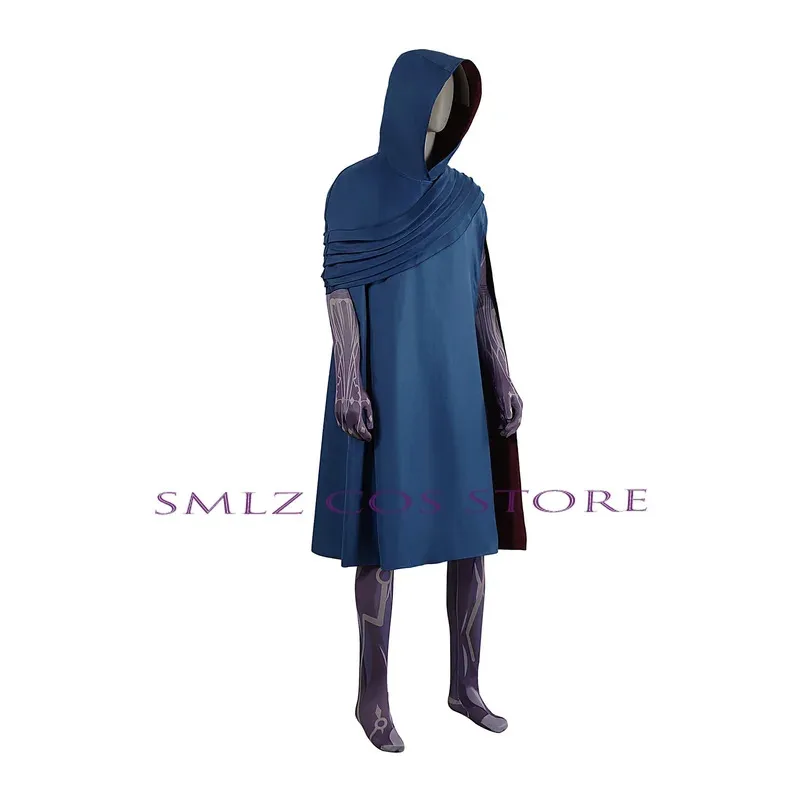 لعبة LOL Arcane 2 فيكتور أزياء تنكرية للرجال فيكتور شعر مستعار بقلنسوة عباءة بدلة الهالوين كرنفال ملابس تنكرية للحفلات للرجل