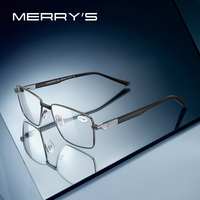 MERRYS DESIGN Luxury Men Reading Glasses Business Men Reader Blue Light Blocking Anti-Reflective Magnification Glasses S2358FLH