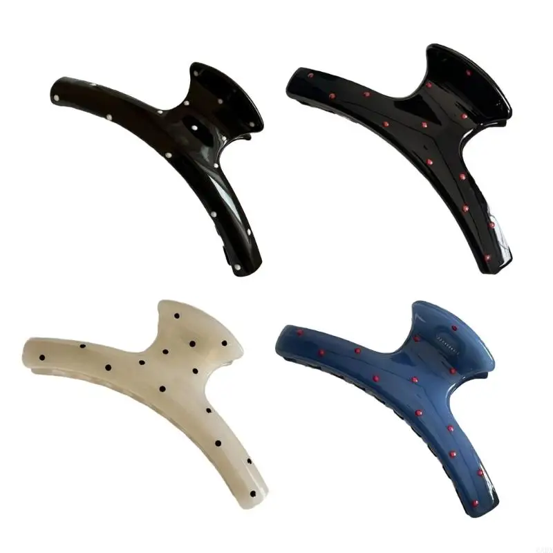 

Strong Hold Hair Clip Plastic Texture Compact Design Solid Construction Women Hairpin 6XDA