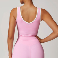 Backless Yoga Tank Top Sexy Fitness Yoga Underwear Women's Sports Bra Push Up High Strength Fitness Bra Running Gym Fitness Tops