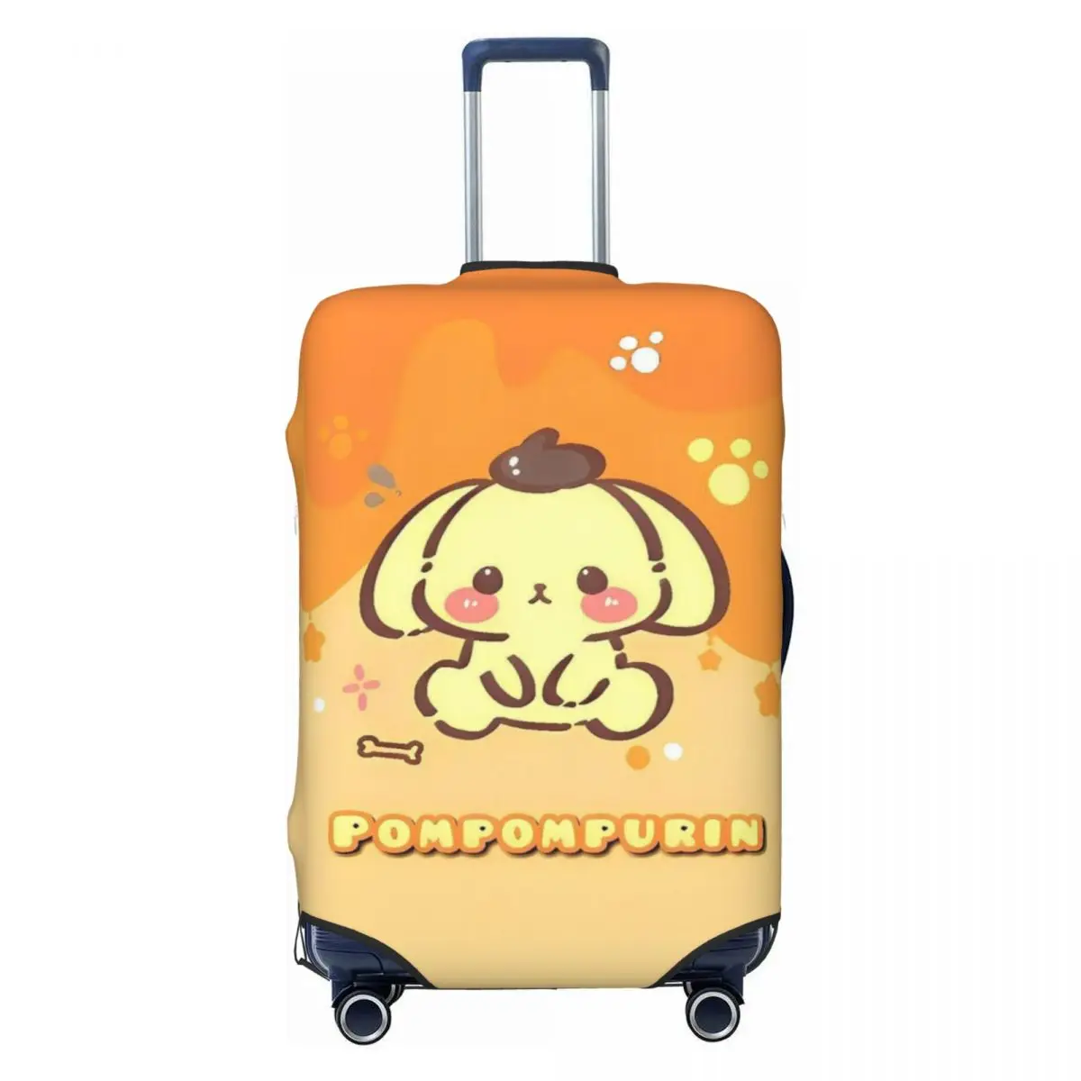 

Pom Pom Purin Cartoon Anime Suitcase Cover Cruise Trip Vacation Practical Luggage Accesories Protection
