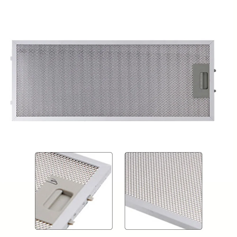Silver Cooker Hood Filters Metal Mesh Extractor Vent Filter For Kitchen Extractor Fan Vent 192 X 471 X 9mm