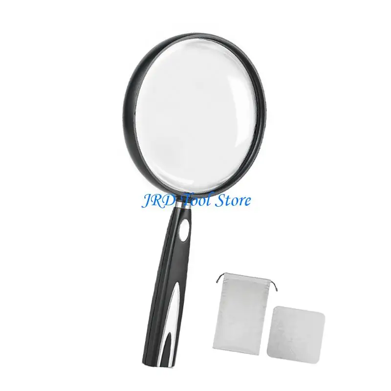 A2UD High Magnification Handheld Magnifier 2 Time/1.5 Time for Books Newspapers Repair Tasks