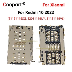 Coopart New Slot Lettore Sim Card Reader For Redmi 10 2022 SIM Card Reader Tray Slot Holder Connector