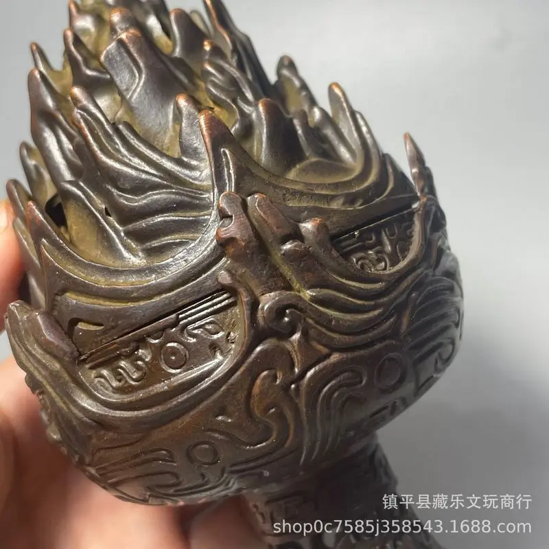Antique-style Boshan incense burner, retro replica Han-style incense burner, home tea ceremony interior decoration incense burne