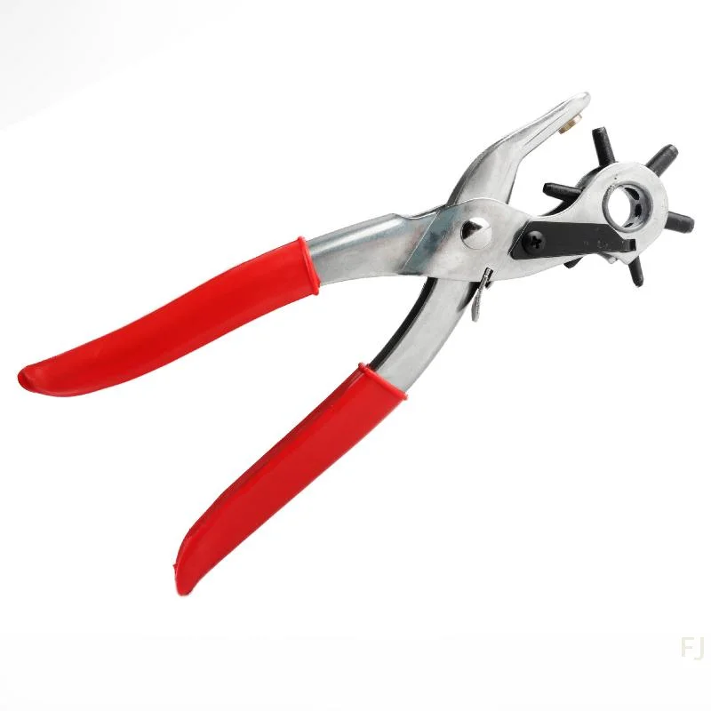 [YU]Multifunctional Belt Hole Punch Pliers Round Hole Flat Hole Oval Hole Puncher Belt Leather Goods Leather Paper Punch Pliers