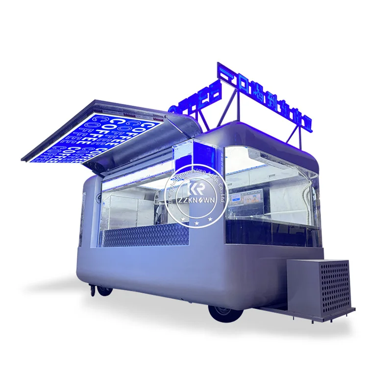Quiosco portátil de comida rápida, cafeterías, cafetería, Bar, restaurante con equipo de cocina, catering de cabina de café personalizada al aire libre
