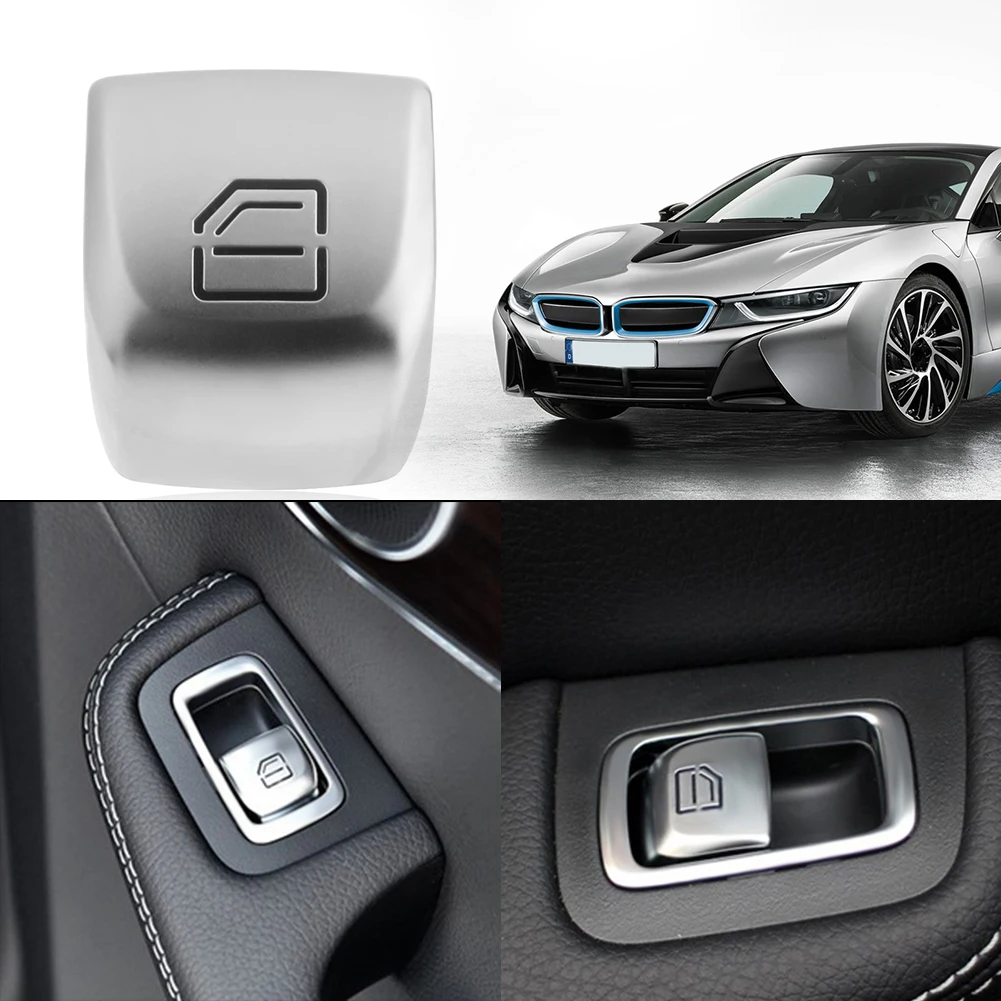 Master Window Switch Repair Button Cover Auto Accessories Windows Glass Lift Control Switch Button Cap for Mercedes C Class W205