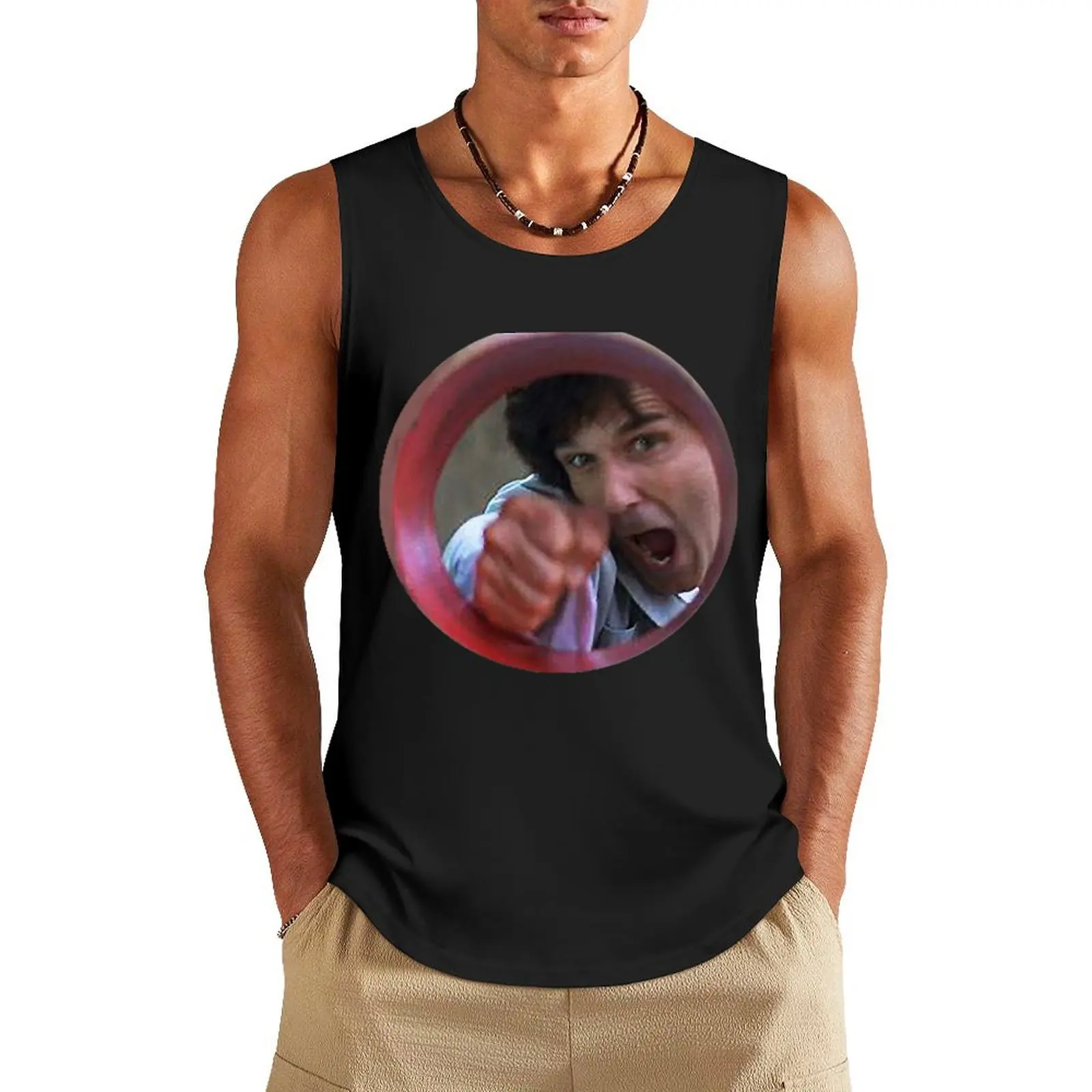 Kung Pow For Fans Tank Top Vest for boy Clothing mens gym clothes Gym man