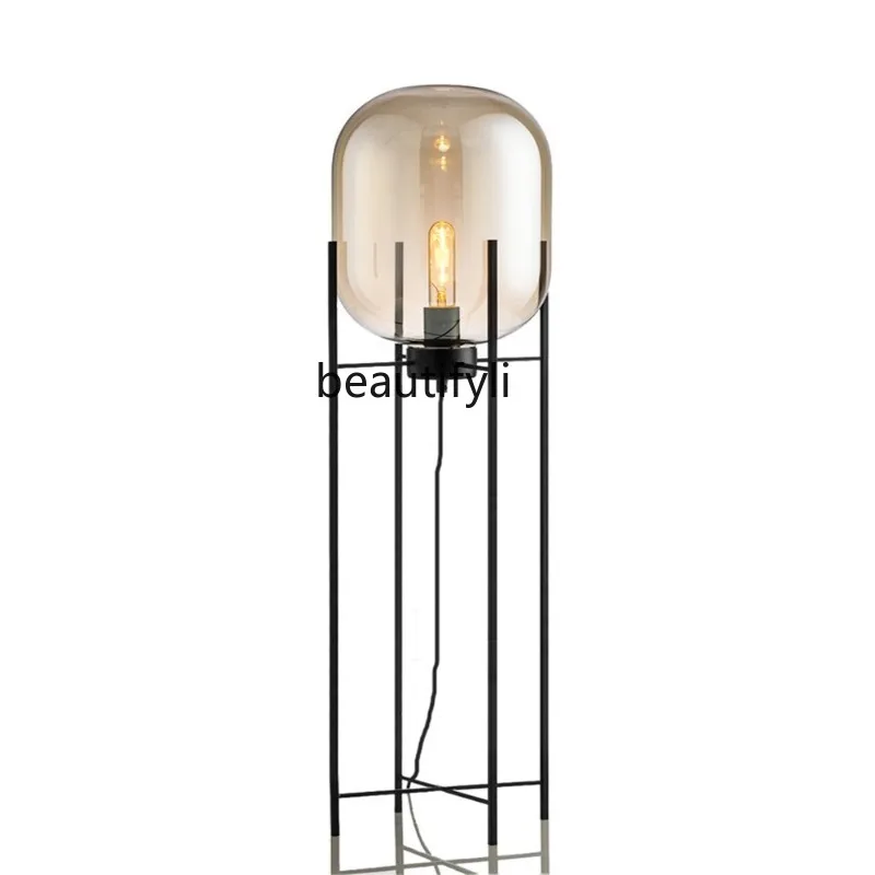 

GY Nordic Post-Modern Industrial Style Bedside and Sofa Glass Floor Lamp Bedroom Lamp in the Living Room Study Desk Lamp